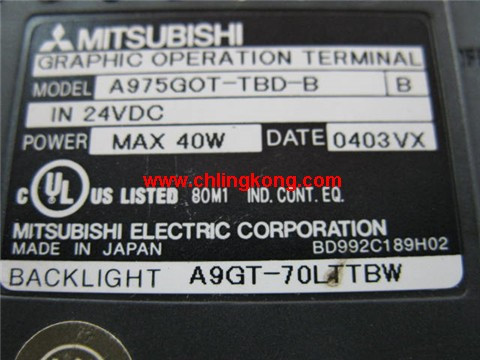 三菱0英寸人機(jī)界面A975GOT-TBD-B